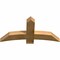 Ekena Millwork Bellingham Rough Sawn Timber Gable Bracket, Western Red Cedar, 48"W x 24"H x 4"D x 6"F, 12/12 Pitch GBW048X24X0406BEL00RWR - alternate 3